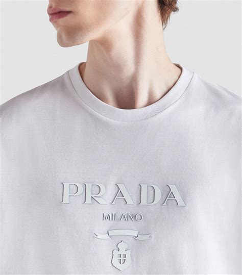 weisses prada t shirt|white PRADA Men T.